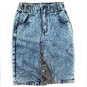 Jordache Blue Denim Pencil Skirt